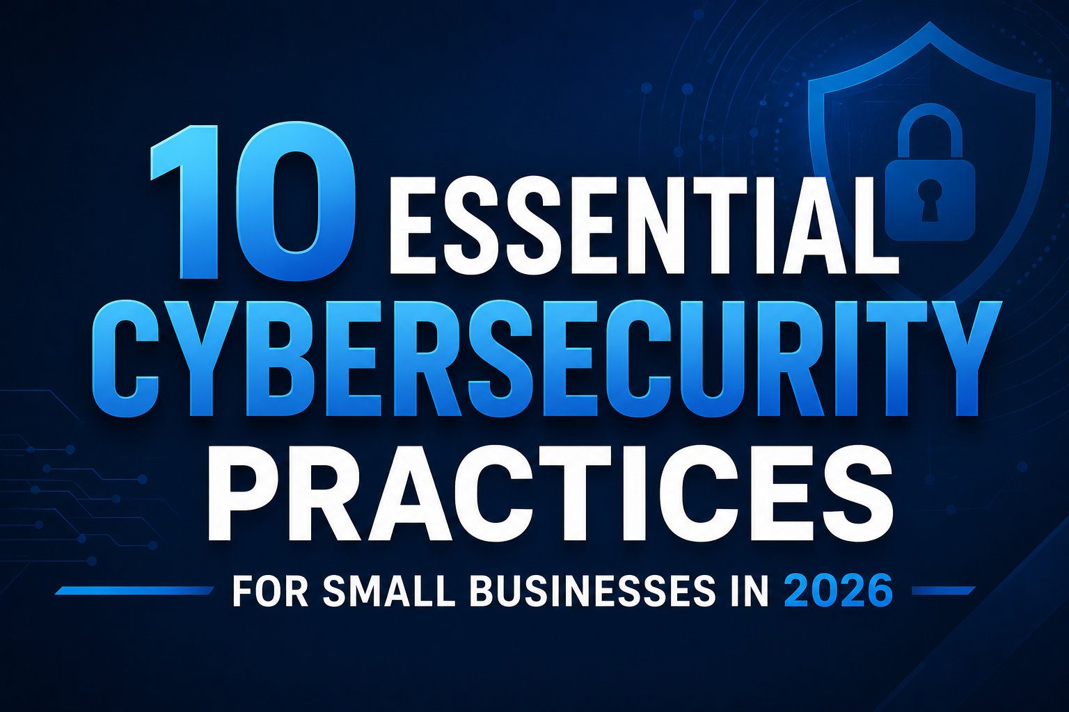 10 Essential Cybersecurity Practices for Small Businesses in 2026